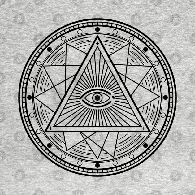 Pyramid All seeing eye by Kneazal